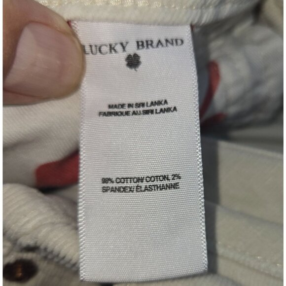 Lucky Brand Lola Bootcut Jeans 12/31 Beige (34x31) Relaxed Fit - Picture 5 of 10